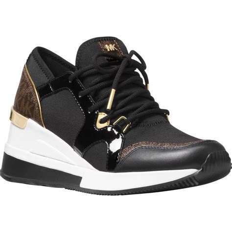 michael kors gold and gray liv trainer|Michael michael kors liv trainer + FREE SHIPPING .